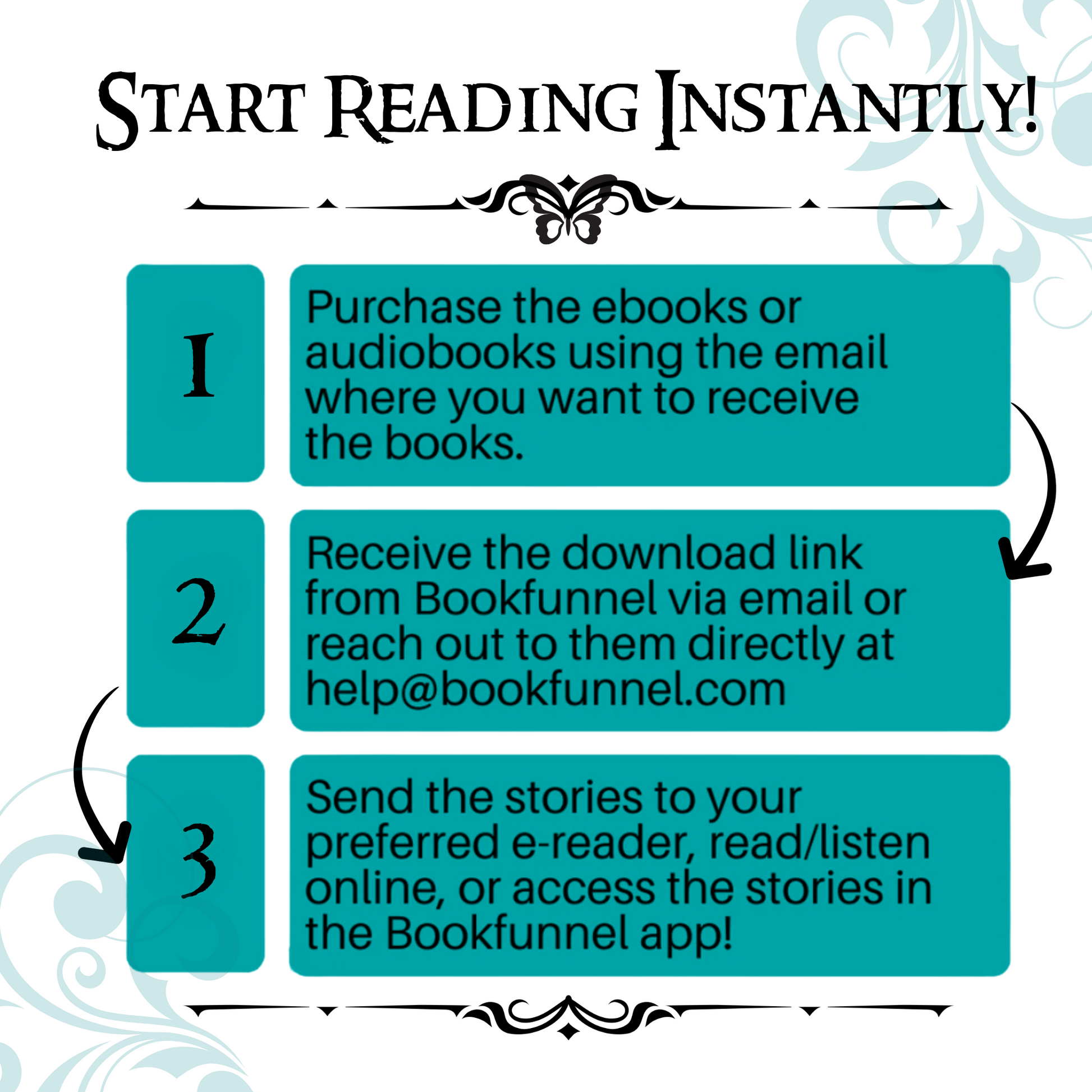 Download Instructions for ebooks and audiobooks by Brittni Chenelle